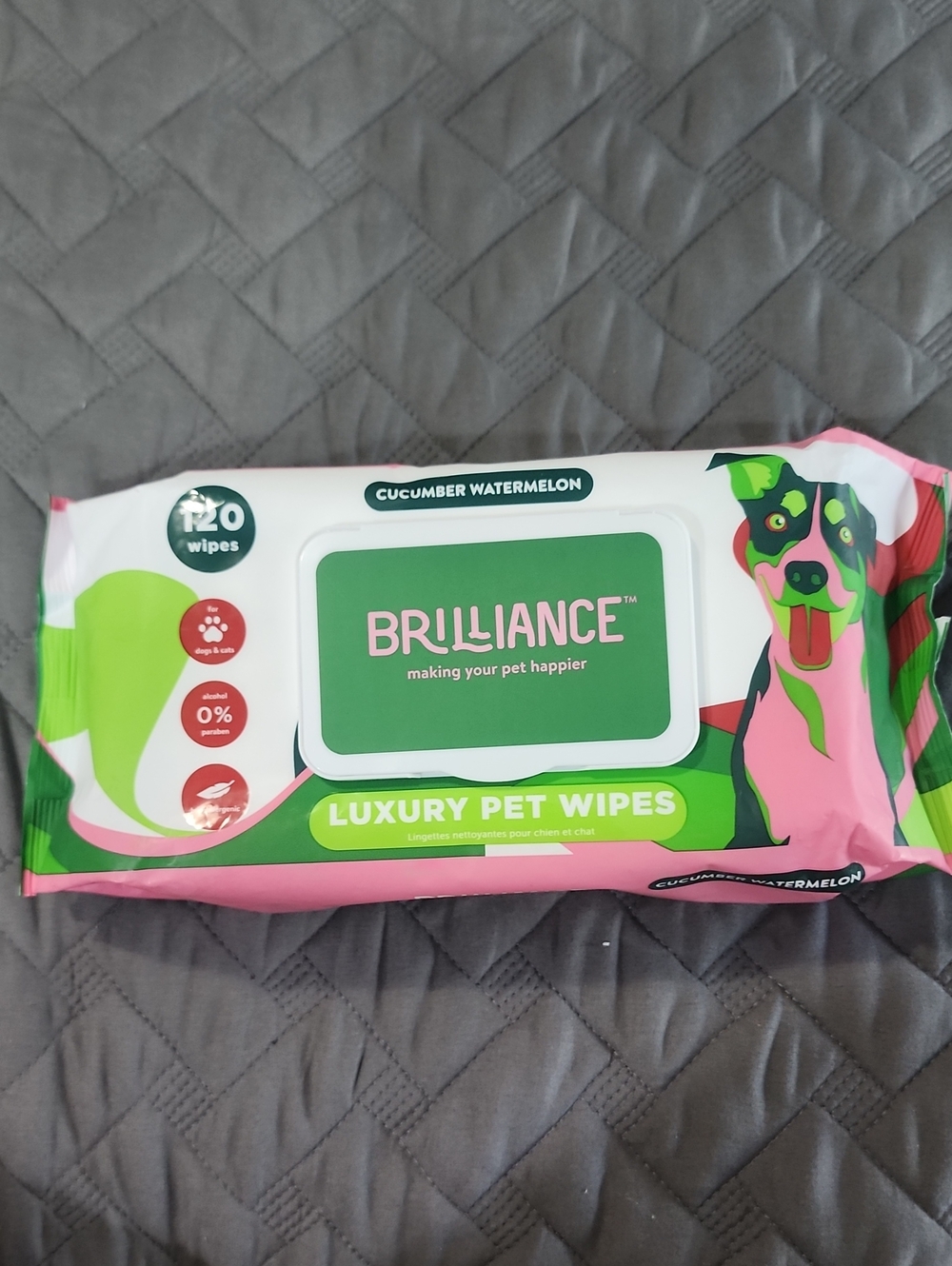 Brillance Cucumber Watermelon Luxury Pet Wipes for Dogs and Cats